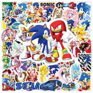 Custom 50pcs High Quality UV Printed Waterproof PVC <b>Stickers</b> for Bottle Laptop Cartoon Decorative Use - Product Image 2
