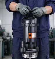 Pompa Air Submersible Fase Tunggal 220V QDX25-7 1HP 0.75KW Kabel Tembaga 7M Motor 25M3/H Head 7M Outlet 2.5 Inch