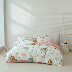 Housse de couette moderne 100% coton écologique, housse de couette pour enfants, dessin animé, housse de couette pour enfants, garçons, filles, ensemble de literie - Product Image 1