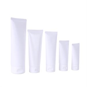 Cosmetics Plastic Tube Hand <b>Lotion</b> Face Cream <b>Sunscreen</b> Traveling Packing Shampoo White Soft Squeeze Tube - Product Image 1