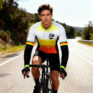 Maillot de cyclisme unisexe de haute qualité, respirant, léger, anti-UV, à séchage rapide et anti-humidité pour les événements cyclistes en extérieur - Product Image 6