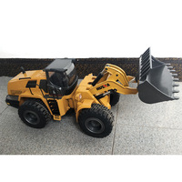 Excavadora RC de Aleación 1:14 24CH, Camión de Construcción Eléctrico con Control Remoto, Batería de Iones de Litio, Juguete de Ingeniería de Simulación