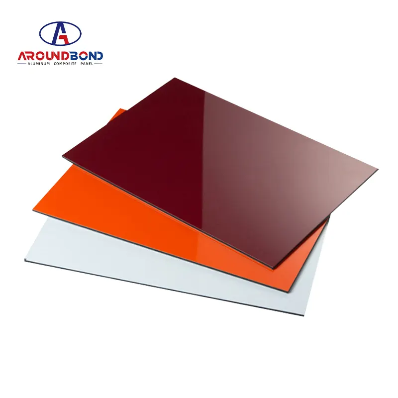 Panel komposit aluminium inti polyethylene tidak beracun glossy tinggi lembar acm modern kualitas tinggi