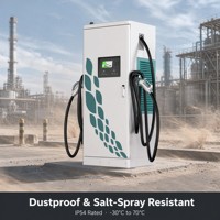 Nouvelle station de recharge pour véhicules électriques DC 80-240 kW DPA Power Pool, efficacité 96 %, résistante à la poussière et aux pulvérisations de sel