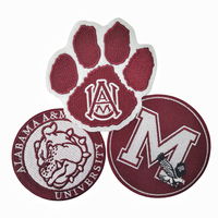 Logo de tigre écologique personnalisé Design patchs brodés Badge complet Iron-On pour vêtements et chapeaux-Veste animale en gros