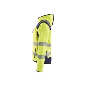 BLAKLADER - 496721203389XL Chaqueta de punto Hi-Vis para mujer Amarillo/Azul marino-EAN 7330509696842 ROPA DE TRABAJO DE LA HI-VIS - Product Image 4
