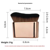Nouveau pinceau de maquillage extra-large à poils doux Super Badger Angular Blush pinceau multifonctionnel en plastique brosse pour le corps brosse pour le cou