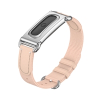 Bracelet de montre de remplacement pour Google Fitbit Air, entièrement enveloppant, avec cadre métallique, résistant à la transpiration et à l'eau, en nylon renforcé avec PU