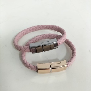 Creative Leather <b>Braided</b> Charging Cable Type C Fast Charge For Mobile Phones - Product Image 1