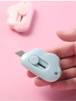 Couteau utilitaire miniature portable en gros avec lame en acier inoxydable et manche en plastique pour la poche et les travaux manuels de papeterie