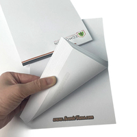 Bloc-notes A5 personnalisé avec logo imprimé, feuilles mobiles, pages lignées, pour le bureau, promotionnel, à déchirer