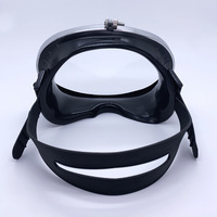 Lunettes de pêche de plongée étanche, pour la plongée sous-marine, en acier inoxydable de forme ovale, masque classique en caoutchouc, lentille en verre trempé