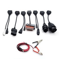 Juego Completo de 8 Cables Negros de 12V para Auto, Cable Adaptador OBD2 Pequeño, Cable de Detección para Auto OLIVER