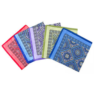 Stocklot <strong>Mens</strong> Handkerchief 13 Inch Paisley Hanky Custom Printed Soft Polyester Hankies - Product Image 6