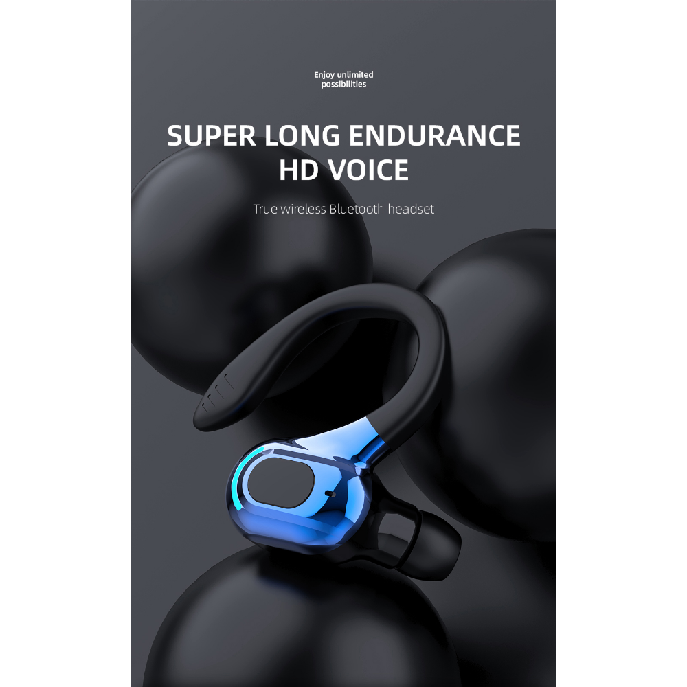 MF8ワイヤレスBluetoothイヤホンV5.2シングル防水ハンギングミニ