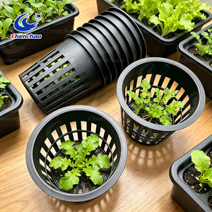 Pots en filet spécialisés pour plantes grimpantes, paniers en maille à fentes avec emplacements pour fixation de treillis - Product Image 4