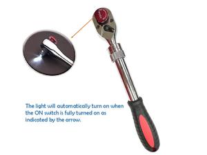 Llave de trinquete telescópica manual de liberación rápida de 72 dientes con mango de plástico de 1/2 pulgada para reparación de automóviles - Product Image 5