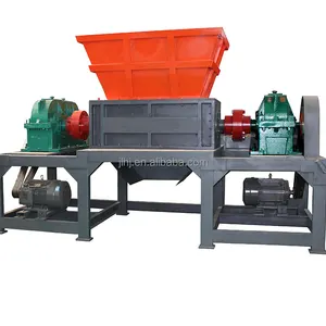 Best price double shaft shredder wood pallet crusher plastic bottles iron scrap car body shredder for sale