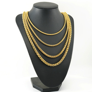 ZOGXIN Stainless Steel Dragon Bone Chain Necklace 18K Gold Plated Hip Hop Style For Men And Women - Product Image 2