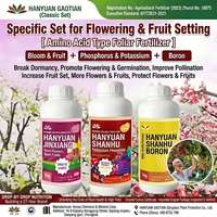 Engrais Organique Hydrosoluble à Base de Peptides de Protéines Marines, Promoteur de Fleurissement et de Fruitation pour Fruits, Légumes, Thé et Cultures Florales