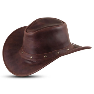 Sombreros de Vaquero de Cuero de Estilo Único, Sombrero de Vaquero de Primera Calidad, Nuevo, Unisex, Fabricante Profesional, Sombrero de Vaquero Clásico - Product Image 2