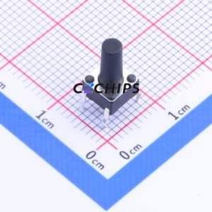K2-1102DP-P3SW-04 Tactile Switch Through hole Component (THT)-4P,6x6mm Switch 1.8N Through Hole 6mm 6mm - Product Image 1