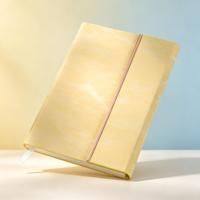 Carnet de notes Youngs OEM A5 en cuir PU, reliure cousue, 100 feuilles, pour procès-verbaux de réunion - Cadeau de bureau, bloc-notes personnalisé avec logo