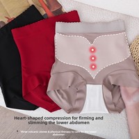 Culotte gainante taille haute en pierre volcanique avec logo personnalisé, forme cœur, pour amincissement du ventre, vente en gros