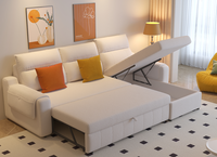 Großhandel Konvertierbares 3-Sitzer Schlafsofa, faltbare Couch mit Stauraum für Wohnzimmermöbel in Apartments