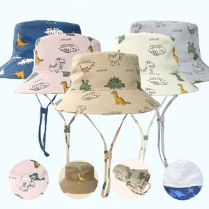 Sombrero de Pescador para Niños con Estampado de Dinosaurios, Sombrero para Bebés y Niños Pequeños, Protección UV - Product Image 1