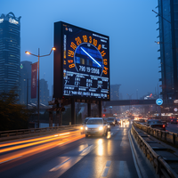 Pantalla LED de alto brillo, Panel fijo de pantallas LED de cartelera P5 para publicidad al aire libre, módulo LED SMD a todo Color