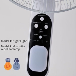 Quạt năng lượng mặt trời tích điện có đèn, quạt đứng năng lượng mặt trời tích điện có đèn đuổi muỗi và điều khiển từ xa, quạt đứng năng lượng mặt trời - Product Image 2