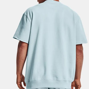 Camiseta Casual de Algodón 100% de Alta Calidad, Diseño Personalizado, Corte Holgado, Hombros Caídos, Camiseta Lisa Extra Grande - Product Image 3