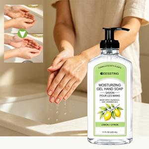 Savon liquide hydratant et apaisant aux herbes naturelles à marque privée, nettoyant pour les mains à base de romarin, gel hydratant pour les mains - Product Image 1