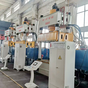 Multifuncional 500 toneladas H-Frame cuatro columnas PLC <span class=keywords><strong>Motor</strong></span> maquinaria de construcción nuevo y usado casco prensas hidráulicas - Product Image 5