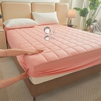 Housse de matelas imperméable de couleur unie sur mesure en gros pour hôtels et usage domestique, 500TC, 100% polyester, motif géométrique