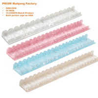 Organisateur de Mahjong Magnétique de Luxe Personnalisé Écologique de 20 Pouces à Bords Ondulés pour 4 Joueurs, en Acrylique Durable, pour Tuiles Américaines