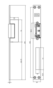 YISTAR 12V Antirrobo Fail-Secure Cerradura eléctrica Sistema de control de acceso de puerta inteligente con acabado de acero inoxidable - Product Image 6