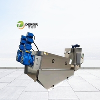 Déshydrateur de boues à vis multicouche automatique en acier inoxydable avec pressage à vis empilé