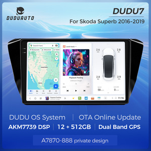 Duduauto xe đài phát thanh đa phương tiện Máy nghe nhạc Stereo autoradio CarPlay Auto Android 13 cho Skoda tuyệt vời 3 2015-2019 - Product Image 5