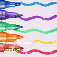 Los Marcadores de Doble Punta con Purpurina para Niños son Perfectos para Bullet Journals y para Resaltar Puntos Clave en Artículos