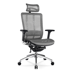 Commercial Meubles De Bureau D'ordinateur De Maille Pleine Chaise Pivotante Ergonomique avec Portable Cintre - Product Image 2
