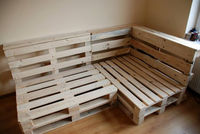 MEILLEUR PRIX, CANAPÉ PALLET DURABLE À L'APPEL RUSTIQUE, MEUBLES DE JARDIN, MEUBLES D'EXTÉRIEUR