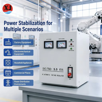 Stabilisateur de tension automatique monophasé AC AVR, régulateur de tension de type servo 220V pour équipement industriel, personnalisable OEM