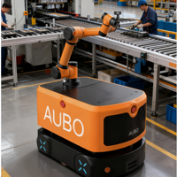 Robot mobile autonome AUBO AMR300 AUBO-i16 Atelier de production Patrouille Inspection Navigation laser Équipé de vision 3D