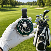 Tag Nama Tas Golf Logam Moq Rendah Proses Embossing Tag Tas Golf Mewah Kustom