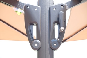 Sombrilla Grande de Doble Cara con Luces LED Solares para Jardín o Patio, Impermeable, 3m de Radio, con Manivela, para Exteriores, Patio, Parque, Playa - Product Image 5