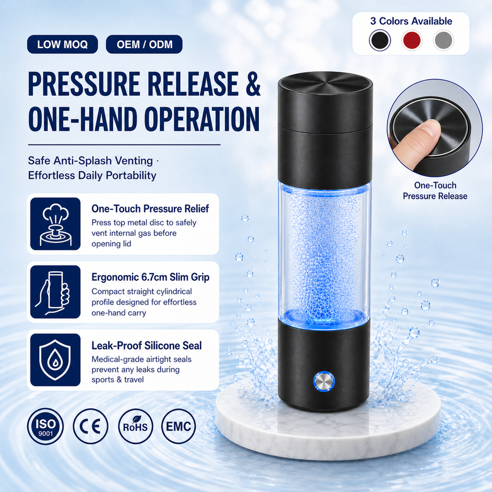 Intelligent Hydrogen Rich Water Generator Bottle SPE PEM Technology ...