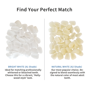 50 ชิ้น ชุดซ่อมฟันชั่วคราว วีเนียร์เรซิ่น A1 A2 ฟันปลอมเครื่องสำอาง ปิดช่องว่างฟันแตก เพื่อรอยยิ้มสวยงามทันที DIY - Product Image 4