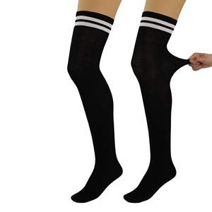 Chaussettes tricotées au-dessus du genou pour femme DB, chaudes, en nylon, décontractées, avec motif jacquard dessin animé, taille unique, pour l'hiver - Product Image 5